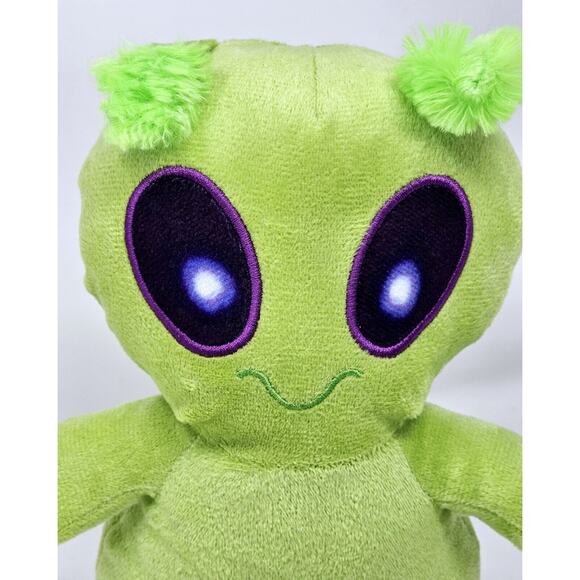 Alien BMI Merchandise 11” Green Half Pillow Space Eyes Plush Stuffed Gift Toy - Picture 3 of 9